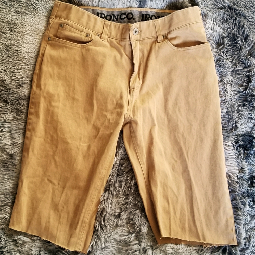 🍹Khaki cut off shorts